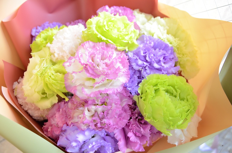 新鮮なトルコキキョウのみの花束◎
