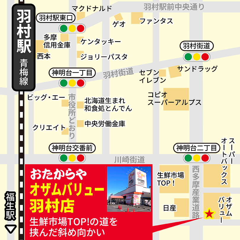  オザムバリュー羽村店