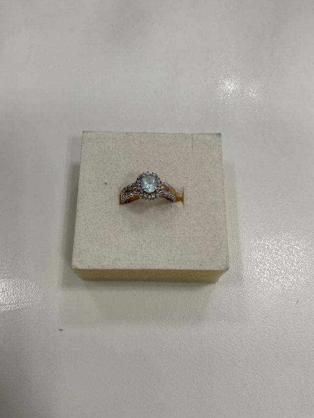 コンビ　リング　pt900 k18