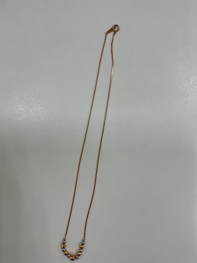 pt850/k18 コンビ　ネックレス